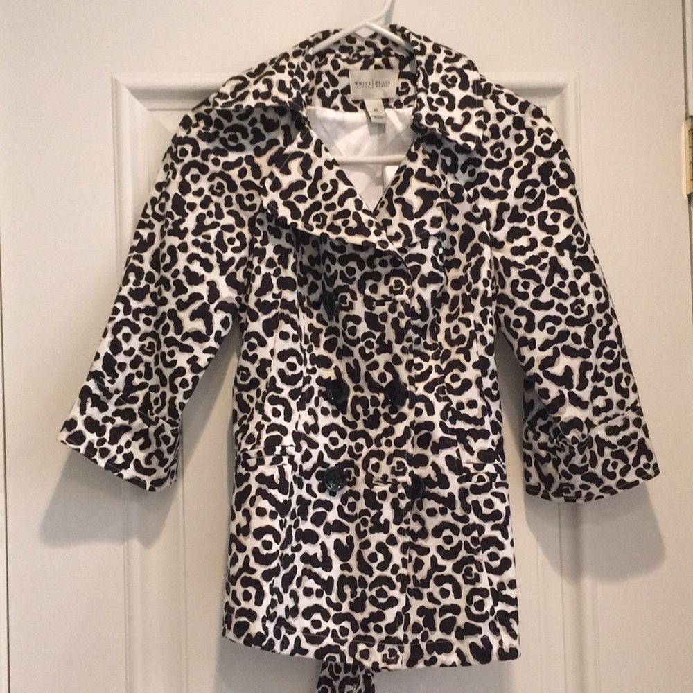 White House Black Market Printed Coat size XS
